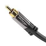 KabelDirekt 1 Cinch zu 1 Cinch Kabel - Perfekt für HiFi- und Heimkino Systeme - Unterstützt im Gegensatz zu herkömmlichen Cinch Kabeln sowohl digitale als auch analoge Übertragungen