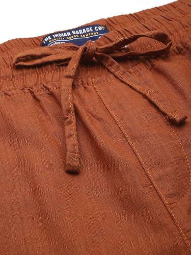 Image of THE Indian Garage CO Men Linen Jogger Trouser
