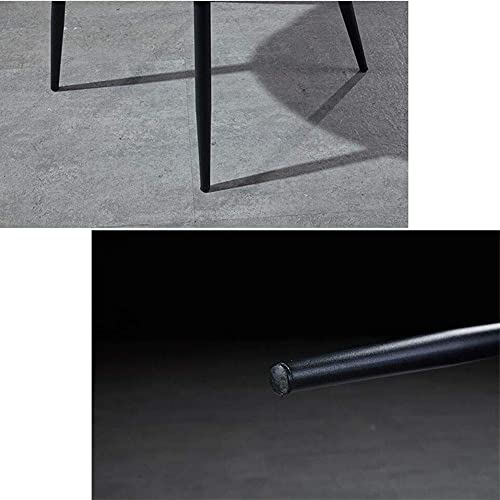 Silla de comedor negra cómoda y fácil de montar para salones 4