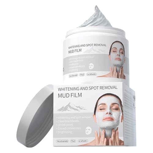Máscaras de arcilla, máscaras de barro del Mar Muerto, arcilla facial hidratante, acción de limpieza profunda, iluminación y tono de la noche, aplicación fácil, ideal para mujeres