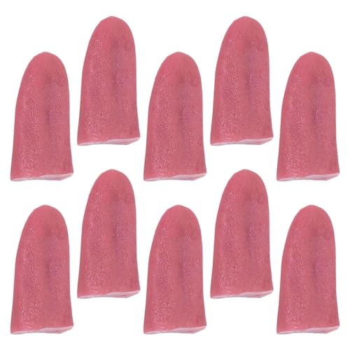 ibasenice 10 Piezas Lengua Falsa Víspera De Todos Los Santos Falso Tontos Broma Brillantina Accesorios De Terror del Festival Lengua De Simulación Apoyo De La Lengua Modelo De Lengua