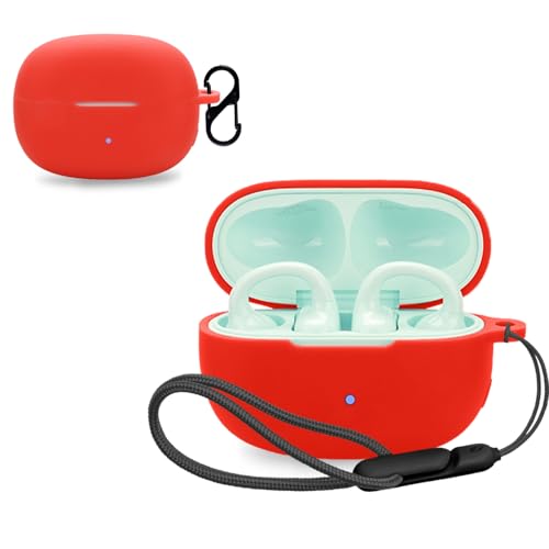 For EDIFIER Comfo Clip Q �p �P�[�X �J�o�[ �yNOUKAJU�z ���C�����X �C���[�z�� �V���R�� �ی�P�[�X �i�J���r�i�t��+�X�g���b�v�t�� �j �����h�~ �L�Y�h�~ �ϏՌ� �����[�d�\ �h�� �h�o (���b�h)