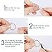 AIOMISKO Ring Size Adjuster for Loose Rings, General 4Pcs Coil Design, Clear Invisible Ring Reducer Guards, Hold Ring in Place，Fit Women Men Ring, Gift with Silver Polishing Cloth, Comfortable Reusable