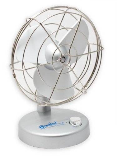 Ventilateur USB de bureau Connectland CL-USB-Fan-S appareil de table argenté