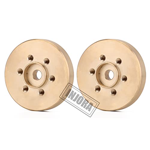 Injora Rc Hex Hub Brass Wheels Hex Hub Adapter 12Mm 4Pcs For 1/10 Rc Crawler Car 1.9 2.2 Wheel Rim Axial Scx10 90046 Trx4 #TOP5