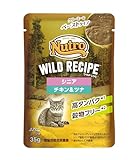 Nutro ワイルドレシピ ウェット クリーミーなペースト シニア猫用 グレインフリー 35g×12袋 チキン&ツナ パウチ 少量使い切り 総合栄養食 高齢猫用 エイジングケア キャットフード 猫 まとめ買い 穀物フリー 高タンパク 厳選自然素材 香料・着色料 無添加 ニュートロ