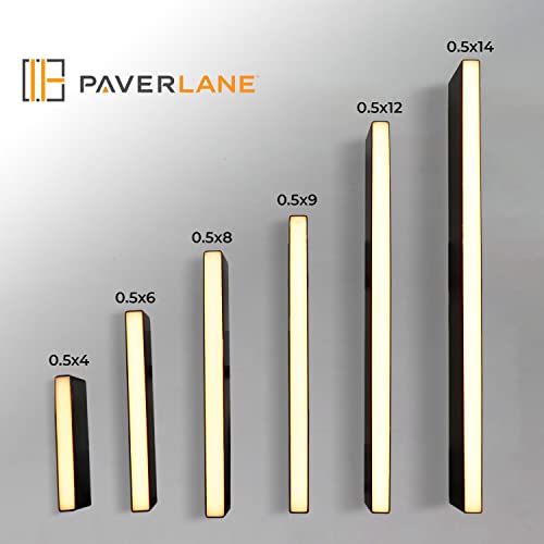 Image of LUMENGY Paver Light Slim 0.5x6 Inch (0.55x5.9), 2700K Warm White, Glare-Free Linear Lighting for Driveways, Walkways and Paver Borders, 12V Hardwired, IP67 Waterproof, Drive-Over Rated