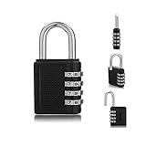 Robuste Konstruktion – langlebige Konstruktion aus Zinklegierung und beschichtetem Stahl. Das beste Werkzeug, um Ihre Sachen zu schützen. GUTE SICHERHEIT - 10000 kombinierte Codes bestehen aus vierstelligen Zahlen. Dies macht es sicher genug für eine einfache Handhabung. Tastensperre - Wenn Sie Ihren Schlüssel zu Hause oder an einem anderen Ort lassen, ist kein Problem erforderlich. Klein aber nützlich – kompaktes Design. Geeignet für Gepäck, Fitnessstudio-Schränke, Dokumentenablagen und Warenkorb.