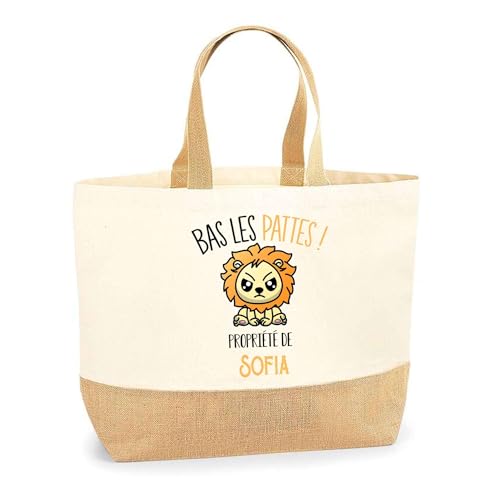 Sac cabas de plage en jute Sofia pour vos courses et sorties d'été