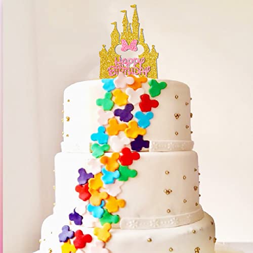 Castle Cake Toppers Mouse Birthday Decoration With Castle Mouse For Castle Mouse Themed Birthday Party #TOP2