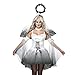 Produktbild Engel Kostüm für Damen, Dasongff Women's Classic Angel Cosplay Kleid mit Flügeln Führen Kostüme Halloween Fancy Dress und Weihnachtsfeier Gefallene Engel Flügel + Heiligenschein+ Dress