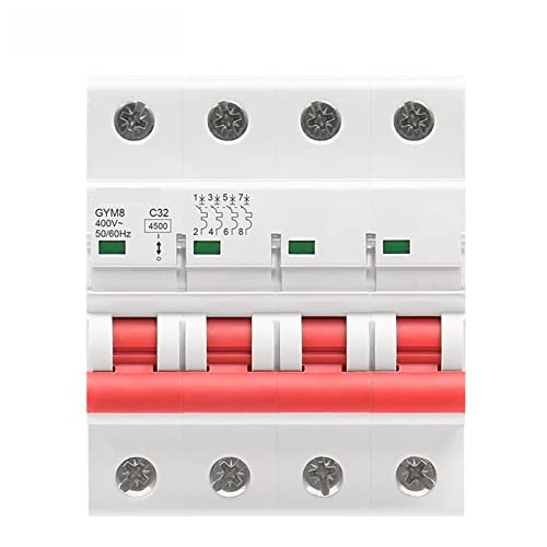 MCB mini disyuntor GYM8 curva C 4 polos 16A para carril DIN 2