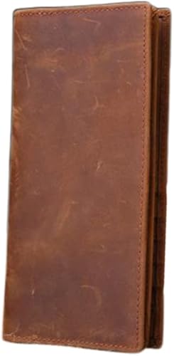 OSALADI Cartera de negocios para hombre, de cuero, plegable, estilo vintage, portátil, Picture 1, Moda