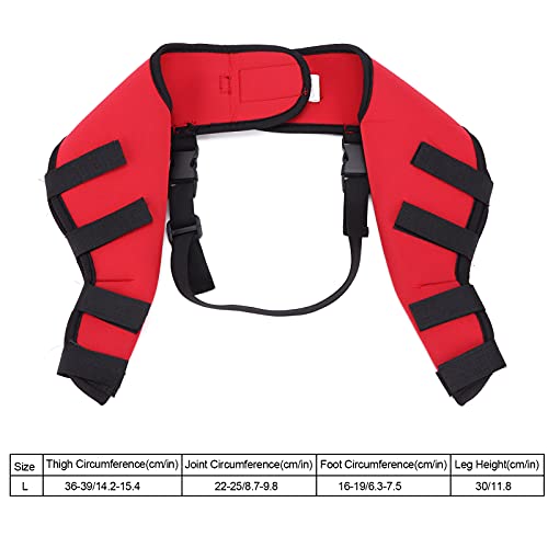 Image of GLOGLOW Dog Hind Leg Braces, Canine Rear Leg Hock Wraps with Elbow Protection for Ligament Injuries, Sprains Support for Large Dogs Red L Size Boots