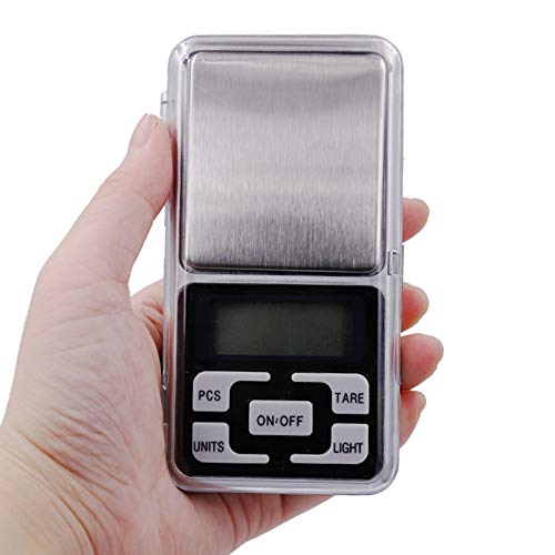 Mini Balança Digital de Bolso e Alta Precisão 0,1g Até 500g com função tara e design premium