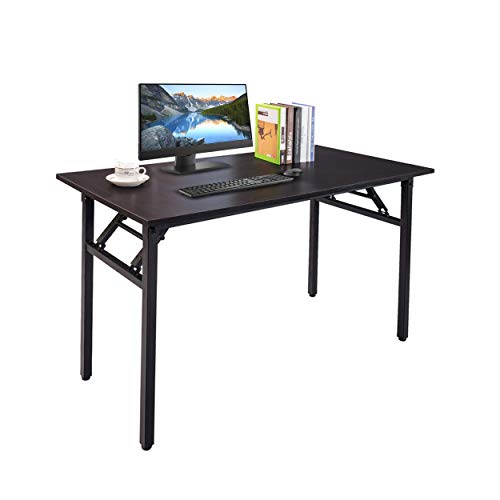 Home Office Desks, Computer Desk, Laptop Desk, Writing Desk, Gaming Table, 47 Inches, Black Desk, Black Frame by Halter