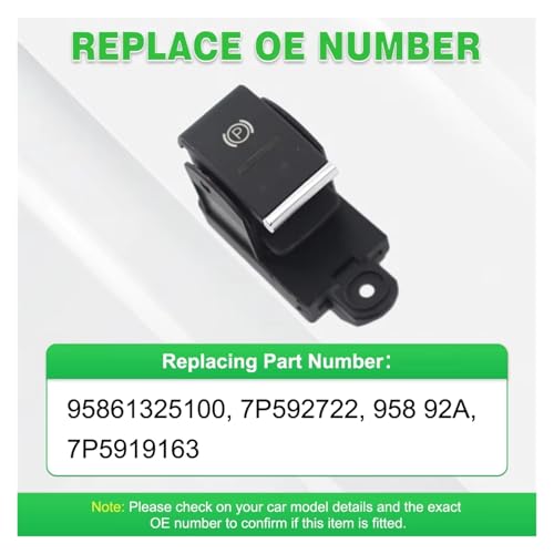 Boton estacionamiento coche interruptor freno mano electronico 95861325100 Cayenne Turbo 11-16 3