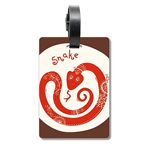 Étiquette valise Serpent 2025 porte-nom voyage pour bagage cabine