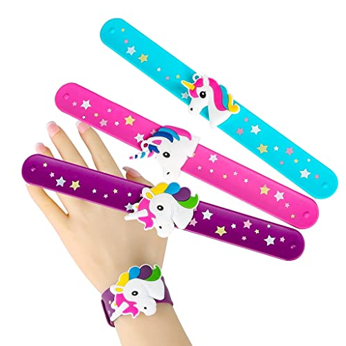 Image of TERA 13 Birthday Return Gifts For Girls Slap Bracelet For Kids (5 pcs) Unicorn Slap Band , Wrist Band , Hand Bracelet Band For Girls Kanjak Gifts For Kids