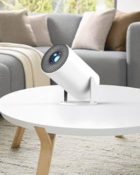 ポータブル LED プロジェクター ホワイト Amazon.co.jp: プロジェクター小型 家庭用 【明るさプラス＆270