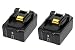 Produktbild 2 X 18V 4.0Ah Li Ion Werkzeug akku Makita BL1840B BL1850B BL1830 mit LED-Leuchten für Makita Hammer Driver Drill DHP481 DHP458 DHP451 DHP454