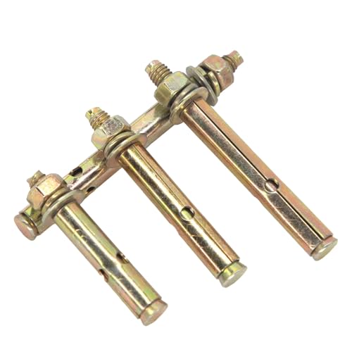 Tornillo de expansión M6 Perno de expansión Manga de anclaje Ancla de concreto Perno de expansión interna tira de desaceleración del cono de extensión(10pcs,M6x70mm)