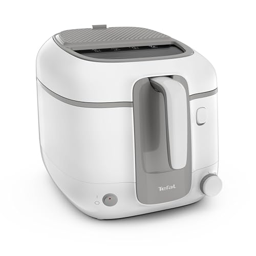 Tefal Super Uno Access – Freidora de gran capacidad, apertura automática de la tapa, gran ventana de visualización, control de temperatura hasta 190°C, filtración de olores, apto lavavajillas, FR3100