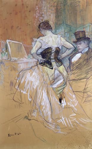 Affiche Henri de Toulouse Lautrec toile Femme à sa toilette décoration salon 60x90cm