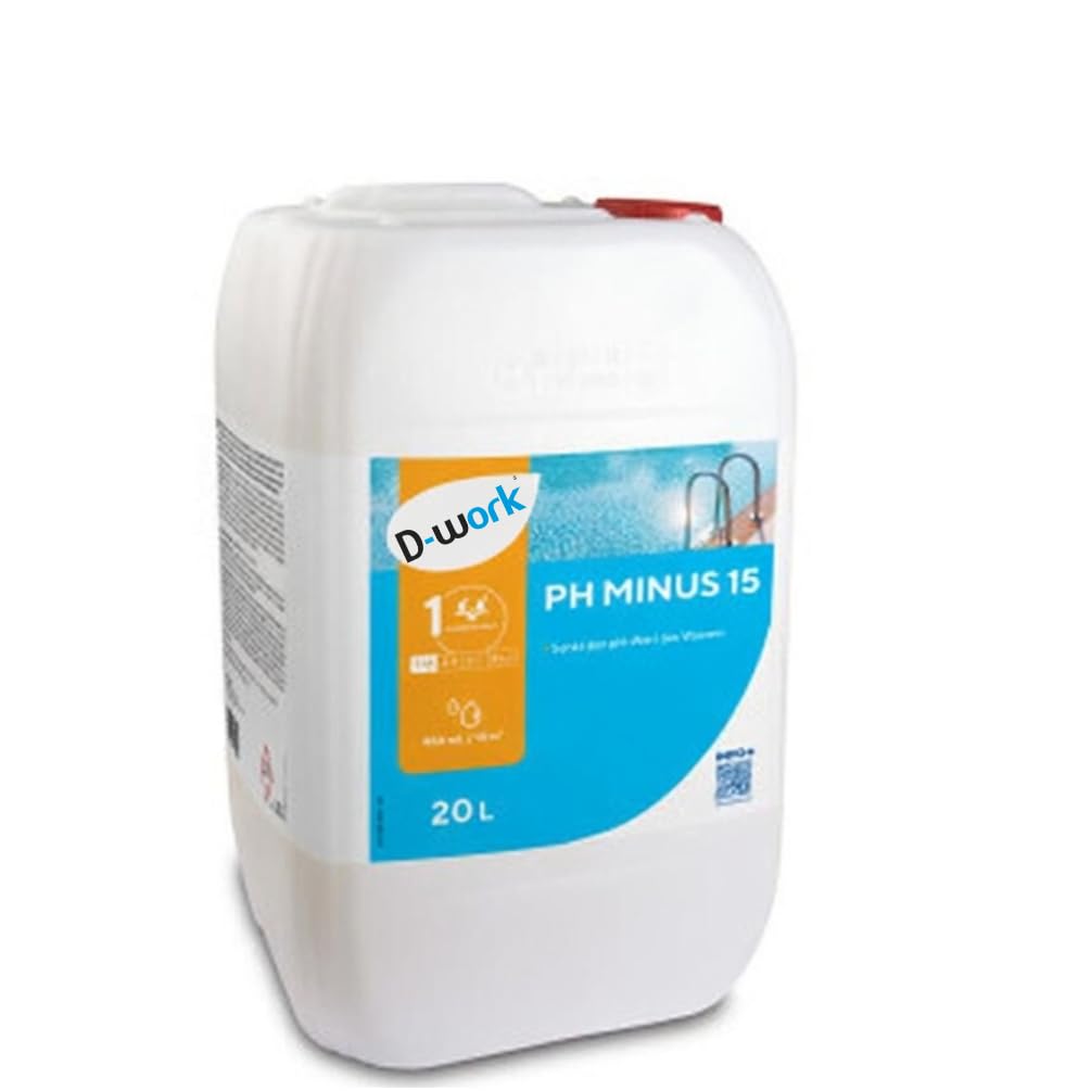 pH Moins pour Piscine 20 l - Solution Acide 15% - D-Work