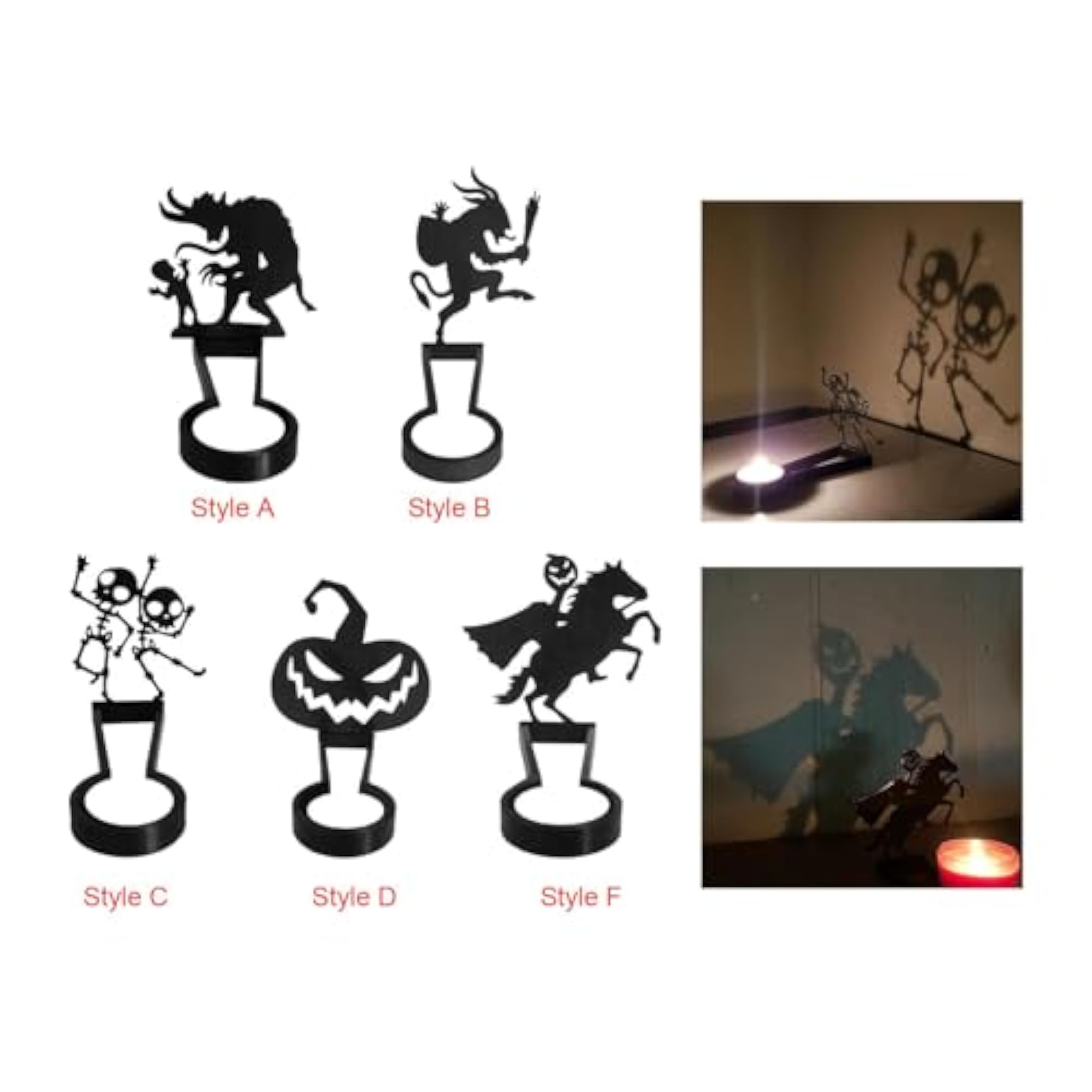 Shadow Candle Holder Art Candlestick Projection, Theme Bars