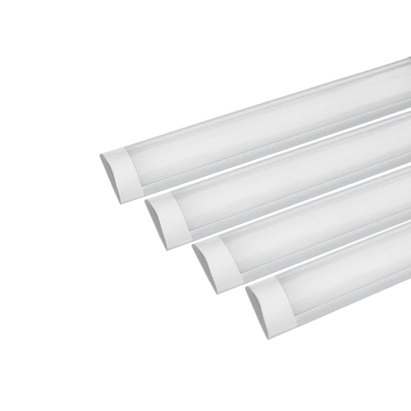 Réglette LED 60cm 18W - Pack de 4 / Blanc Neutre 4000K - 5500K