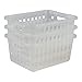 Amazon Basics, 3er-Set, Aufbewahrungstaschen, 11.6 L, stapelbar, ergonomische Griffe, Badezimmer, Ankleideraum - Basket VM-30 - Transparent