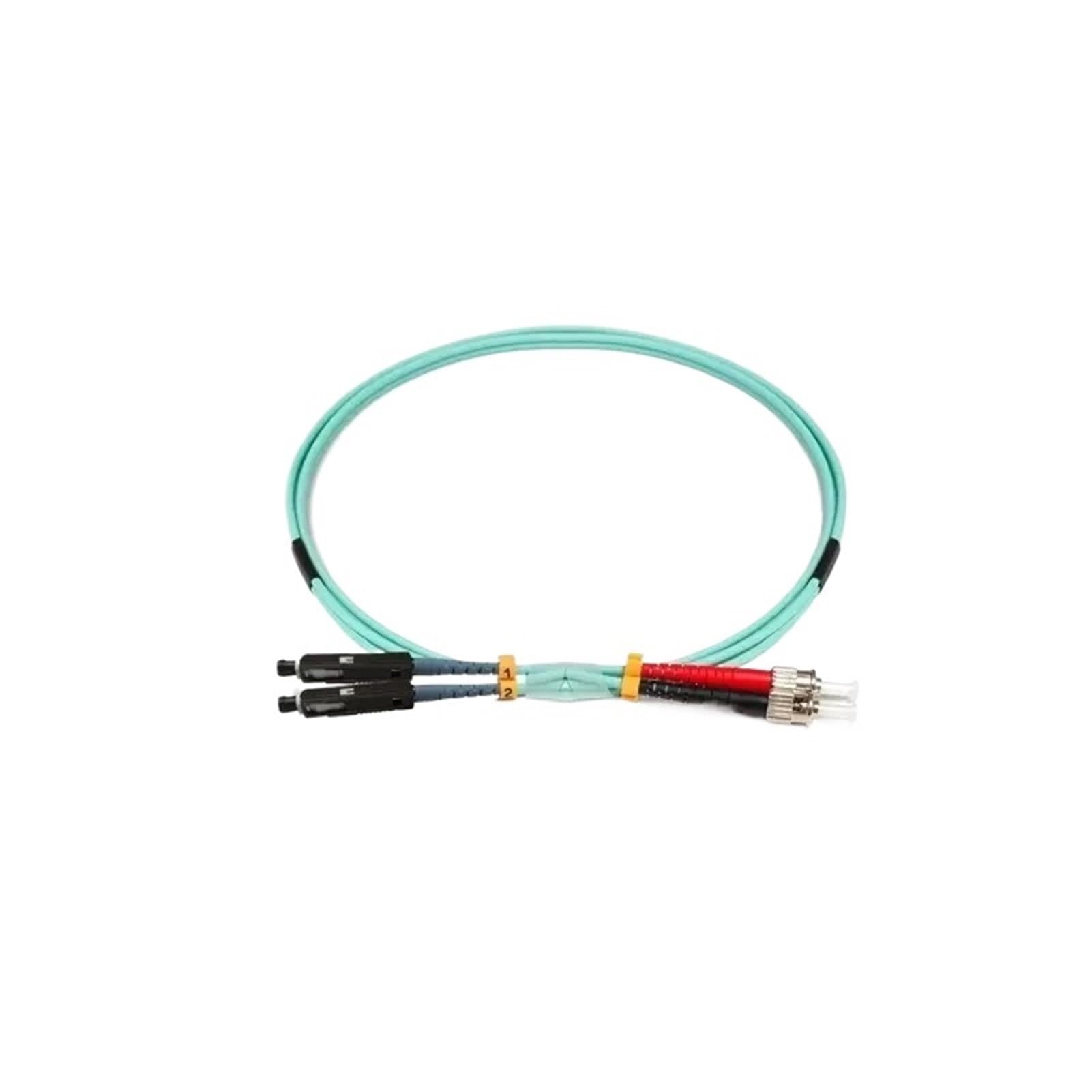 OM3 Lot de 2 câbles de raccordement à fibre optique multimode 30 m