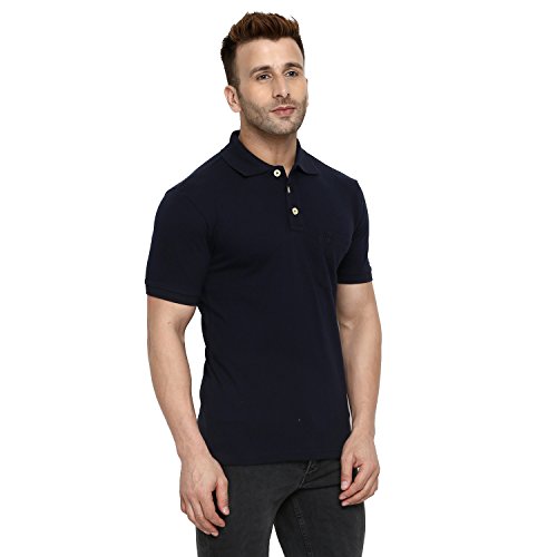 Image of CHKOKKO Men's Polo Cotton Regular Fit Half Sleeves T-Shirt with Pocket