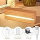 Afenau LED Lichter Display Basis, 3 Stück LED Sockel für Acrylglas, LED Holzsockel, Rechteckige Lampensockel Holz, USB LED lichtsockel für 5mm Dicke Acryl Platte Glasblock Harz (Warm)