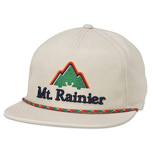 AMERICAN NEEDLE Mt. Rainier Snapback Baseball Dad Hat, Coachella Collection, (21017A-MRNP-STN)