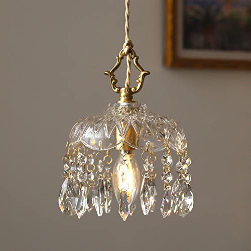 Lustre rétro en laiton réconfortant pour chambre à coucher - 3