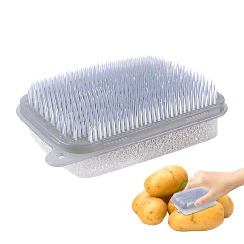 Cepillo de Vegetales - Fuerador Vegetal de 16x3.1cm, Material Fuerte | Cepillos de Limpieza de cerdas con Excelentes Resistentes al Desgaste, Cepillo de Pepino de Zanahoria para Estufa de sarté
