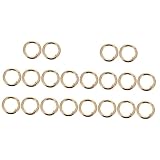 NUOBESTY 2 Juegos Bobina De Resorte De Metal Anillas Para Bolsos Ganchos De Hombro Complemento Redondo Portamononedas Hebillas De Bolso De Cuero Hebillas De Resorte De Metal 10 Uds * 2