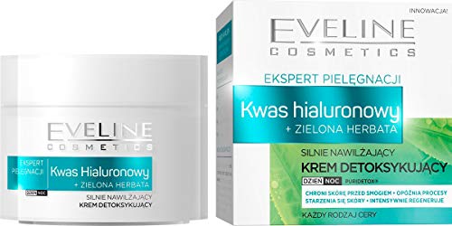 Eveline Skin Care Expert HYALURONIC ACID + Green Tea Face Cream Day/Night 50ml