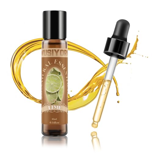 wusiyork Lime Essential Oil 10ML - 100% Pure and Natural Therapeutic Grade Oils for Aromatherapy Diffuser - 0.34 Fl Oz/Lime