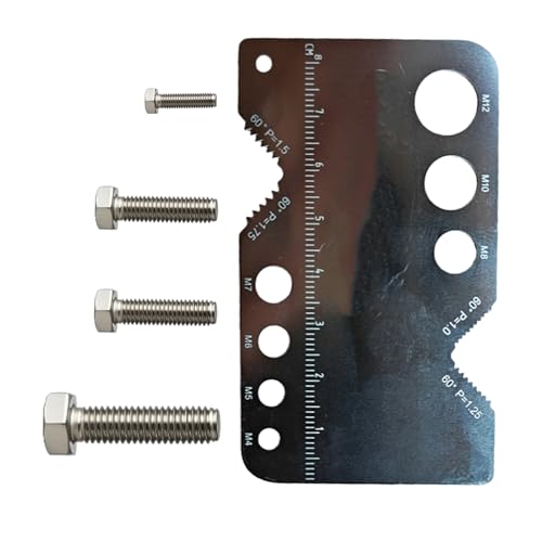 Calibro per filettatura | Il misuratore delle dimensioni delle viti utilizza un avanzato di rilevamento del passo per garantire misurazioni precise, riducendo al minimo gli errori nell'