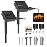 HOFLYW Replacement Solar Light Parts - 3v 40ma 8 Mode Panel Lantern Lid Lights, for Flower Light Led Solar Panel Lantern Lid Replacement Part DIY (2 Pack)