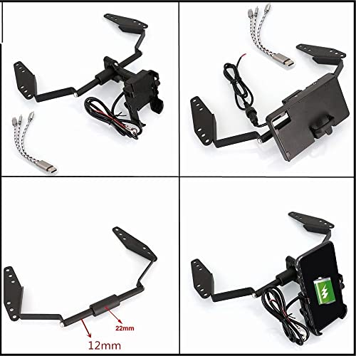 Support téléphone moto Suzuki V-Strom DL650 anti vibration 12mm - 3