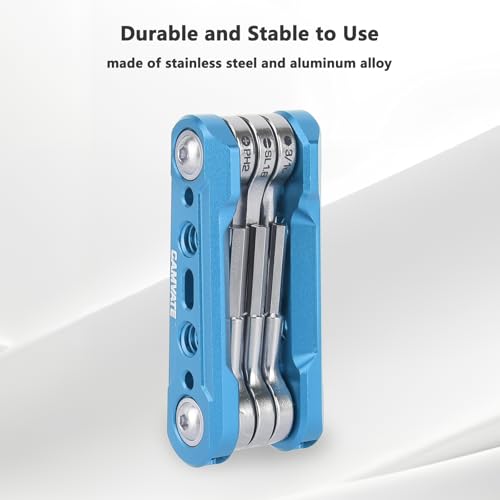 Kit multiherramienta plegable 6 en 1 CAMVATE 3801 azul para ajustes rápidos 7