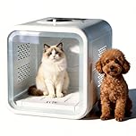 Professional Pet Dryer Box for Dogs and Cats - Fast Drying & Low Noise Blower, Portable Pet Hair Dryer Machine with Adjustable Temperature, for Small Medium Dogs Cats After Bath Grooming at Home