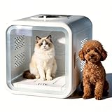 Professional Pet Dryer Box for Dogs and Cats - Fast Drying & Low Noise Blower, Portable Pet Hair Dryer Machine with Adjustable Temperature, for Small Medium Dogs Cats After Bath Grooming at Home