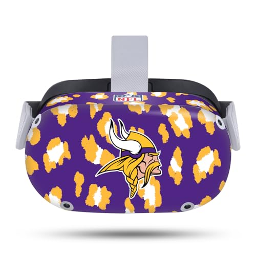 Couverture Autocollante Meta Quest 2 Vinyle NFL Minnesota Vikings Léopard