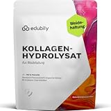 edubily® Kollagen-Hydrolysat - Kollagen Pulver als hochwertige Proteinergänzung im Alltag - aus Weidehaltung, Vitamin C, Zink, Kupfer, Mangan & Kieselsäure - 1 Portion täglich (750 g, ohne Geschmack)