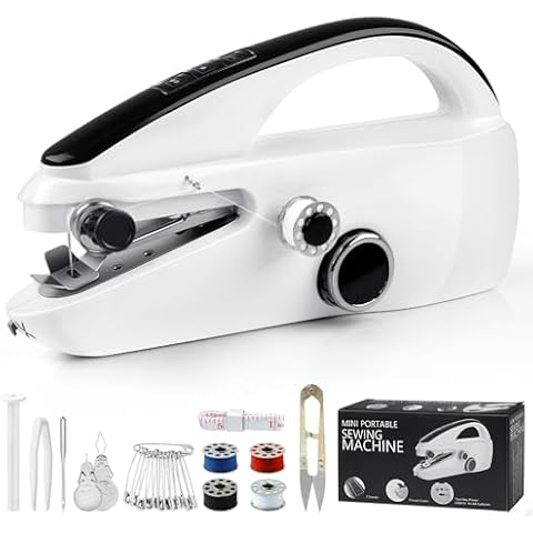 Portable Handheld Sewing Machine, Dual Speed Hand Sewing Machine, Sewing Machine Handheld Mini Sewing Machine for Beginners, Adults, DIY, Home, Travel Cover